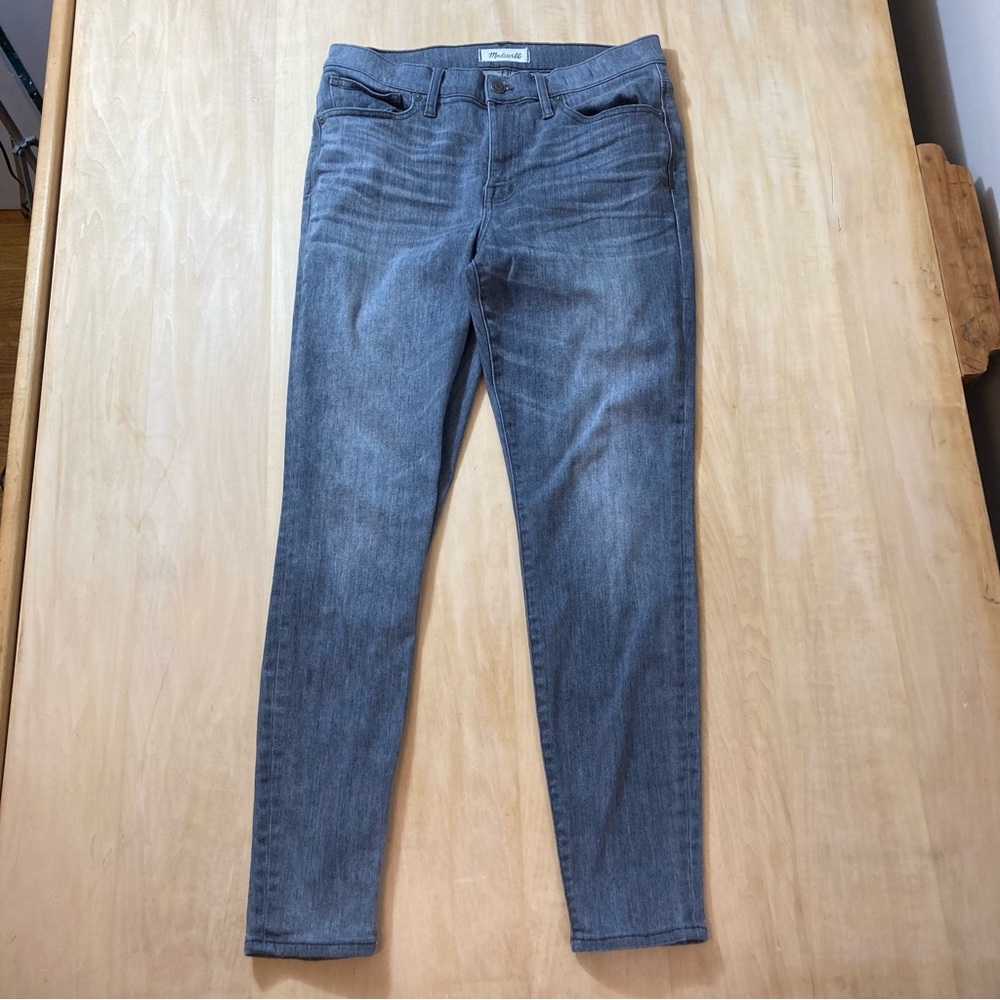 Madewell 9” High Riser Skinny Skinny Gray Jeans